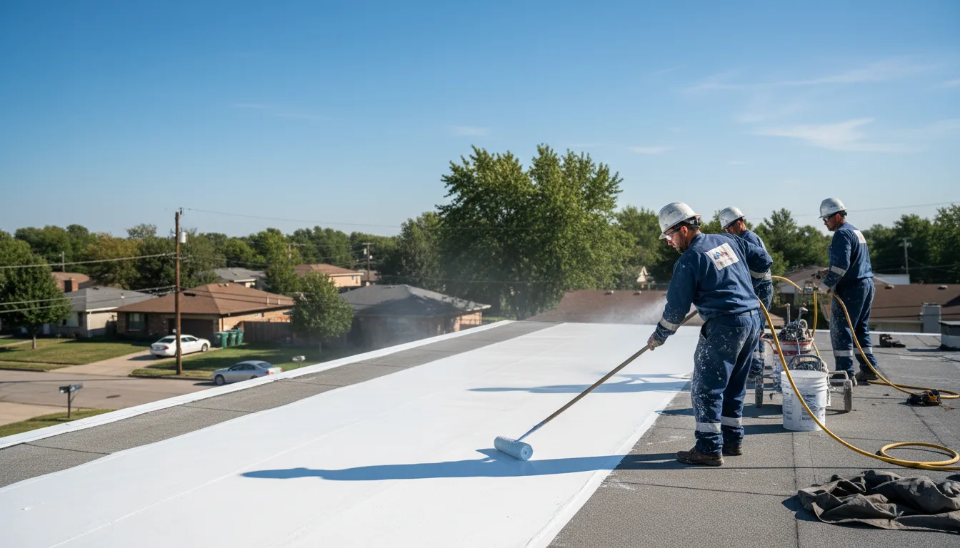 Commercial roof coating in Snow Lake, AR near me